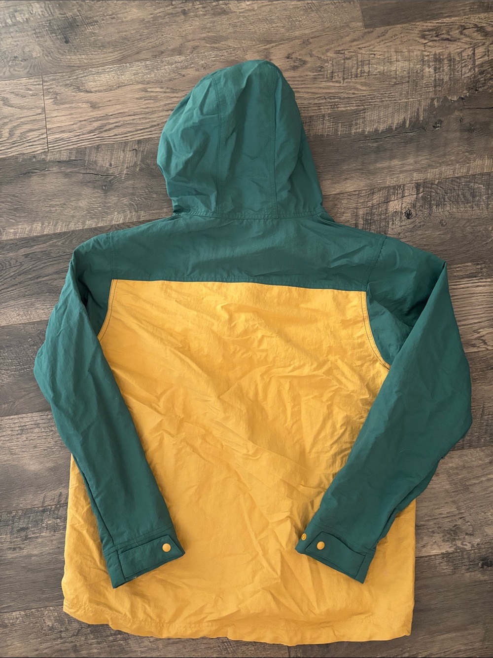 Patagonia Green & Mustard Hooded Pullover Jacket - Picture 3 of 3